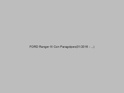 Kits electricos económicos para FORD Ranger III Con Paragolpes(01/2016 - ...)